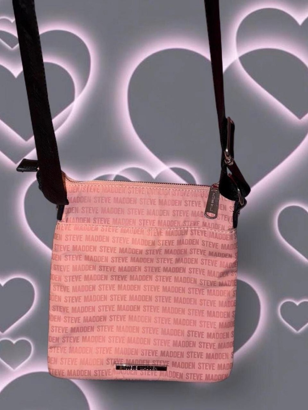 Peach/Pink Steve Madden crossbody bag💗